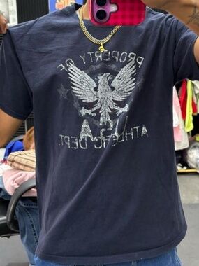Vintage Y2K “Property of Athletic Dept” Eagle Tee 🦅✨